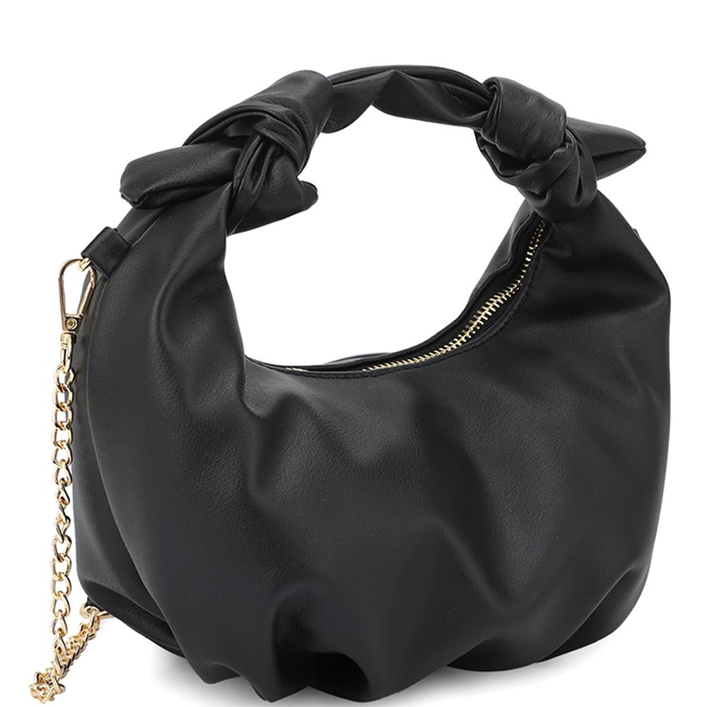 Smooth Round Handle Zipper Handbag - Brinxx Couture