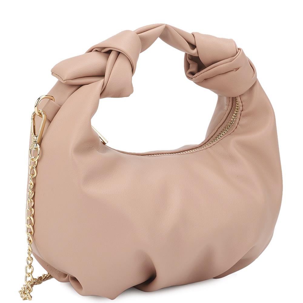 Smooth Round Handle Zipper Handbag - Brinxx Couture