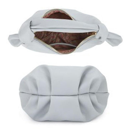 Smooth Round Handle Zipper Handbag - Brinxx Couture