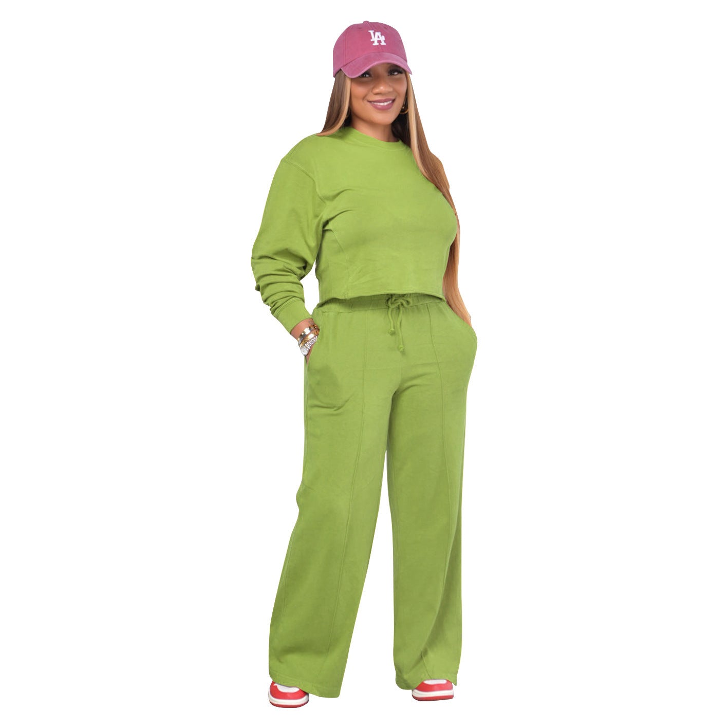 A stylish Sport Two-Piece Sweat Suit for women. this piece adds a touch of elegance to your outfit - Brinxx Couture