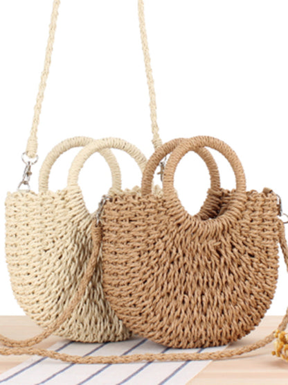 Straw Woven Beach Bag - Brinxx Couture