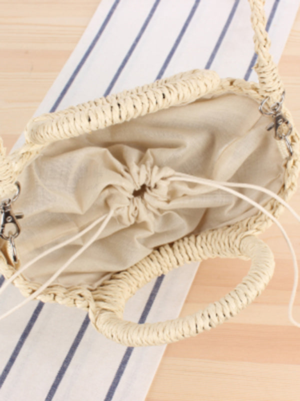 Straw Woven Beach Bag - Brinxx Couture