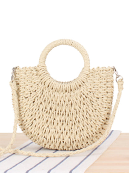 Straw Woven Beach Bag - Brinxx Couture