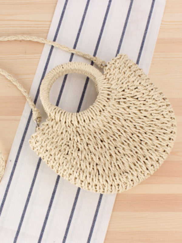 Straw Woven Beach Bag - Brinxx Couture