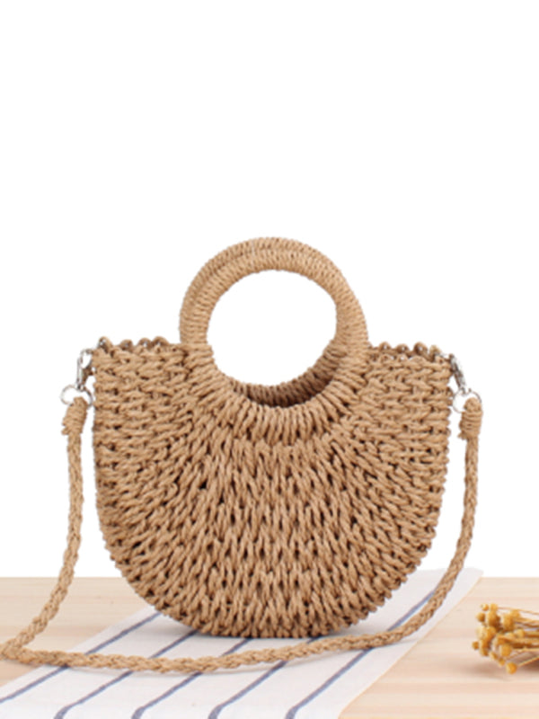 Straw Woven Beach Bag - Brinxx Couture