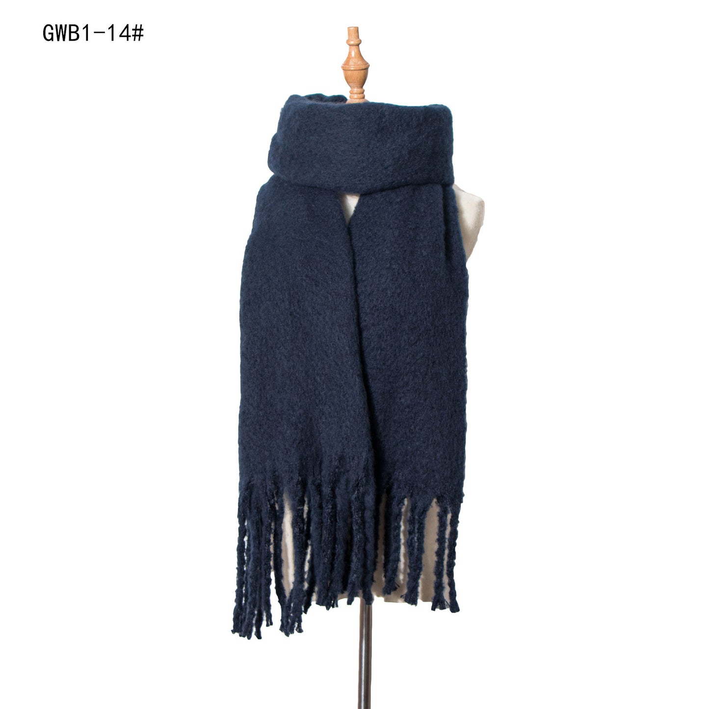 Tassel Solid Color Scarf - Brinxx Couture