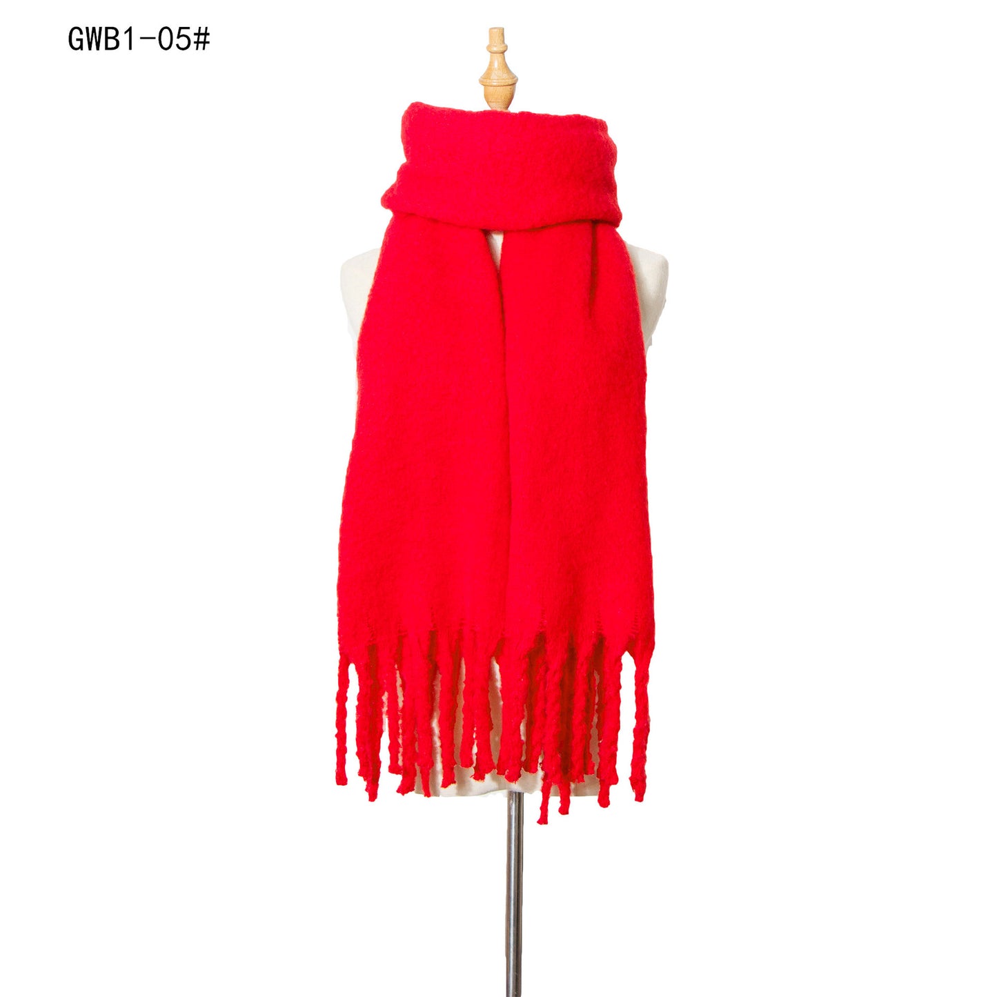 Tassel Solid Color Scarf - Brinxx Couture