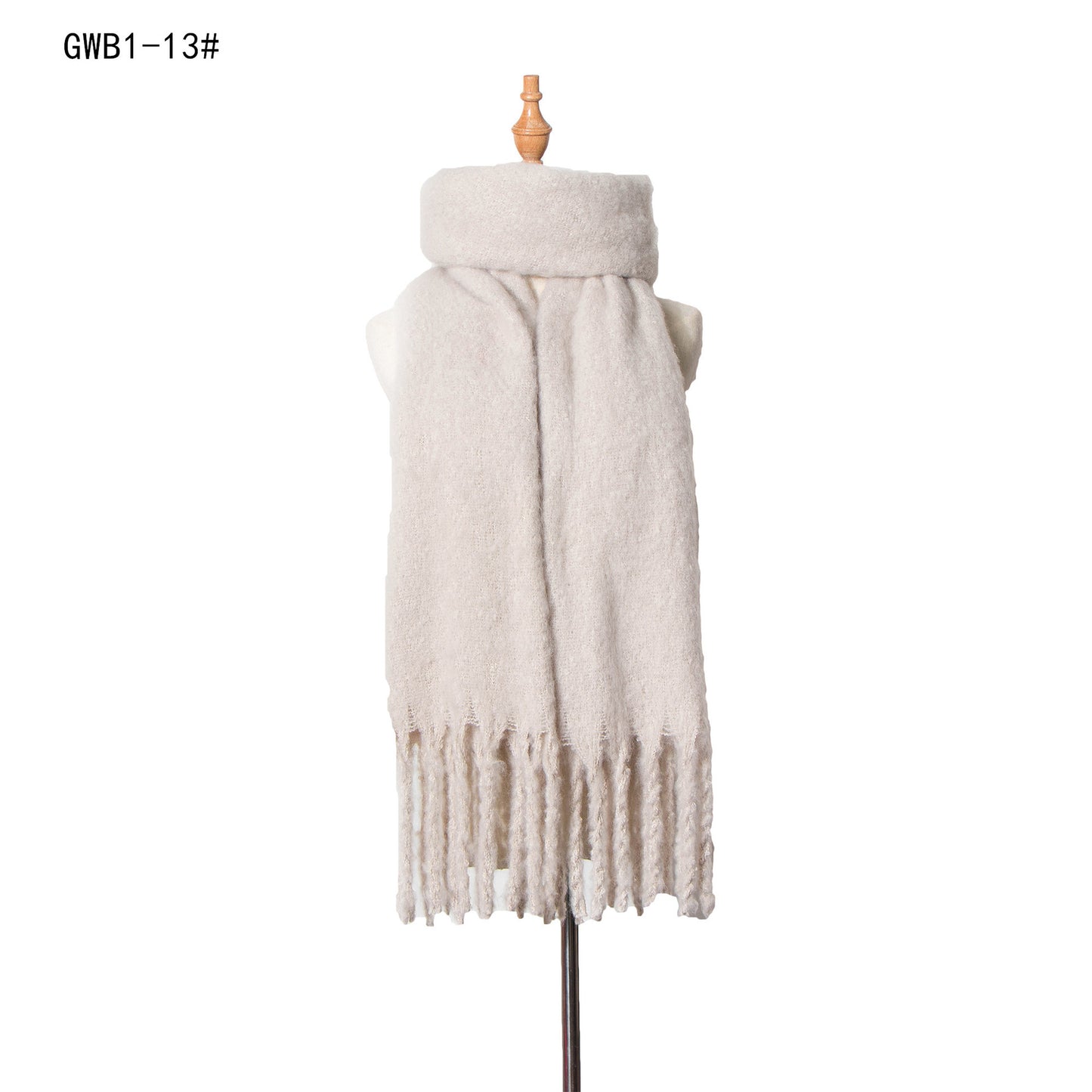 Tassel Solid Color Scarf - Brinxx Couture