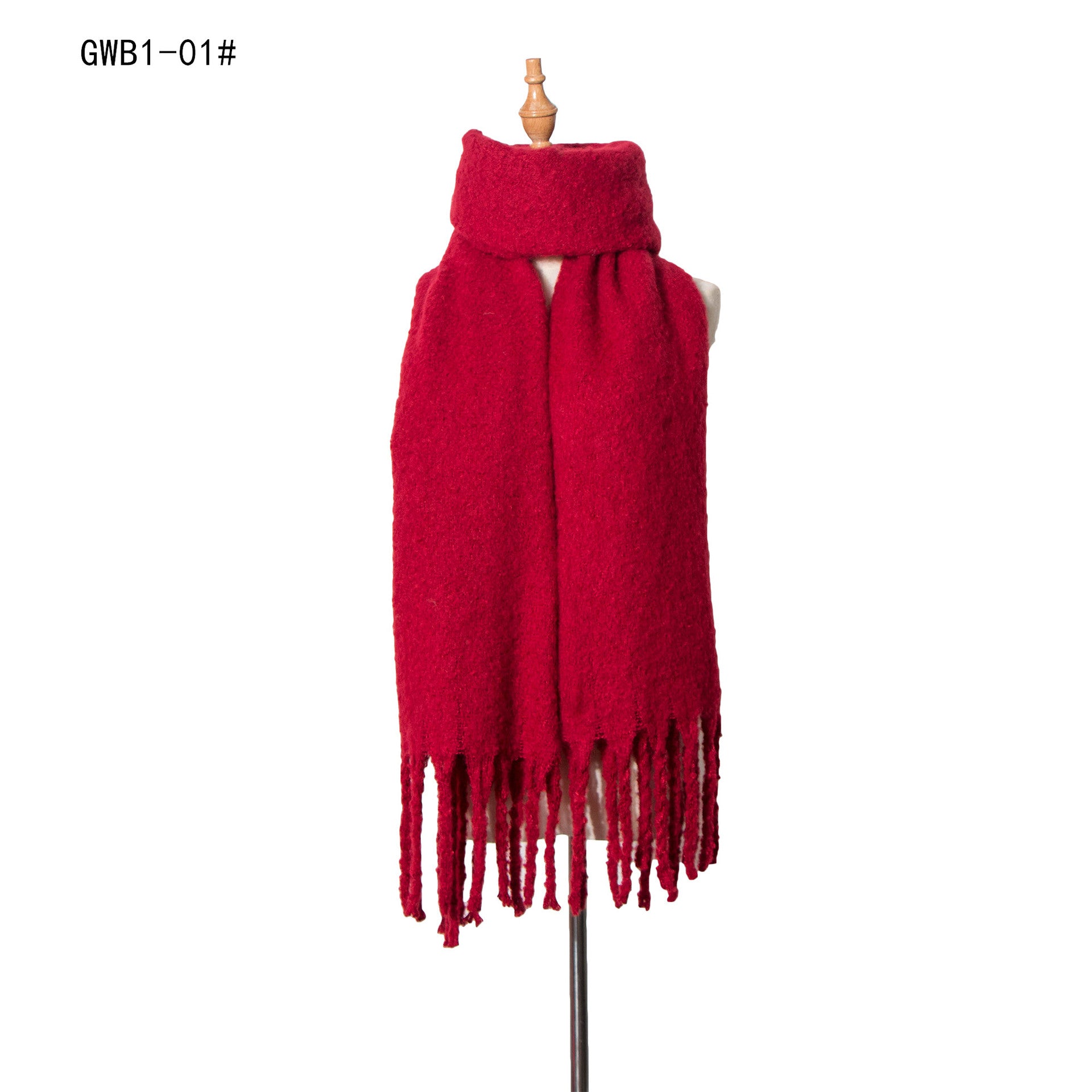 Tassel Solid Color Scarf - Brinxx Couture