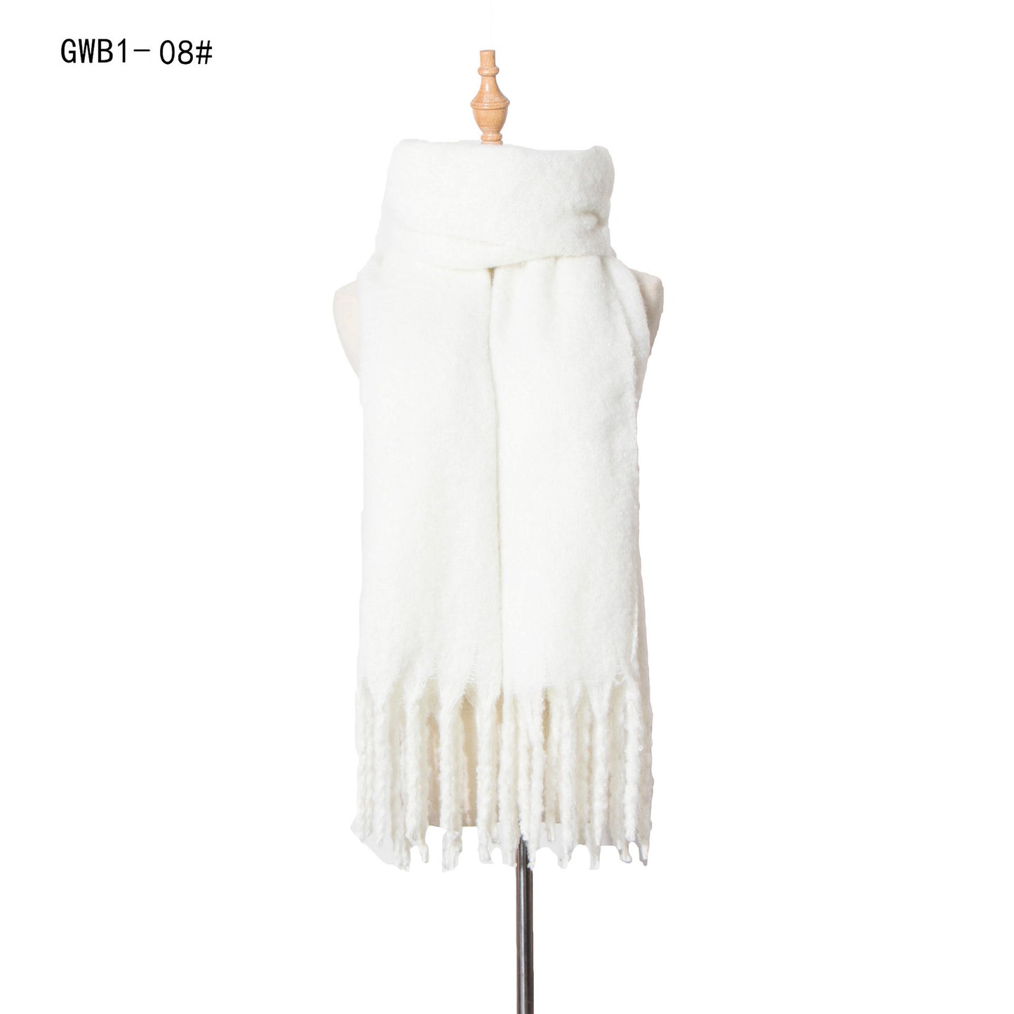 Tassel Solid Color Scarf - Brinxx Couture