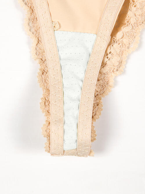 Thong Lace Detail Shaping Shorts - Brinxx Couture