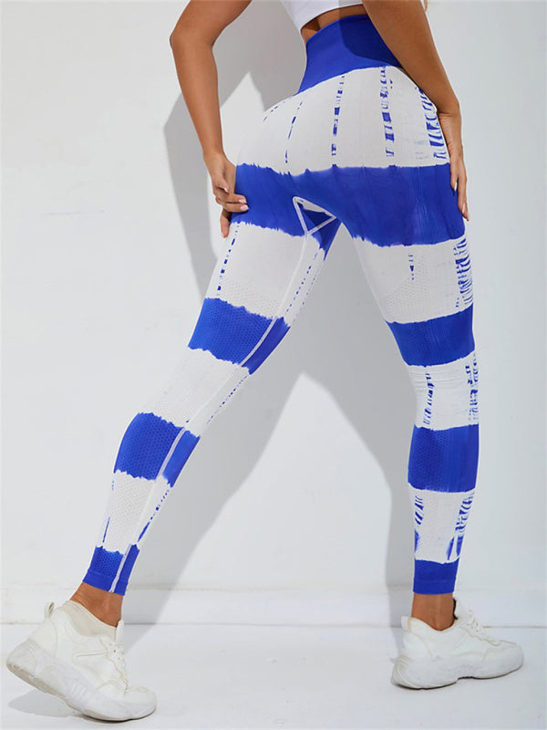 Tie Dye High Waist Yoga Pants - Brinxx Couture