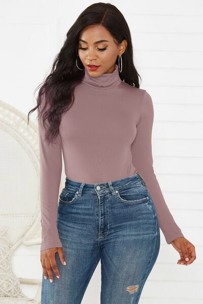 Turtleneck Long Sleeve Bodysuit - Brinxx Couture