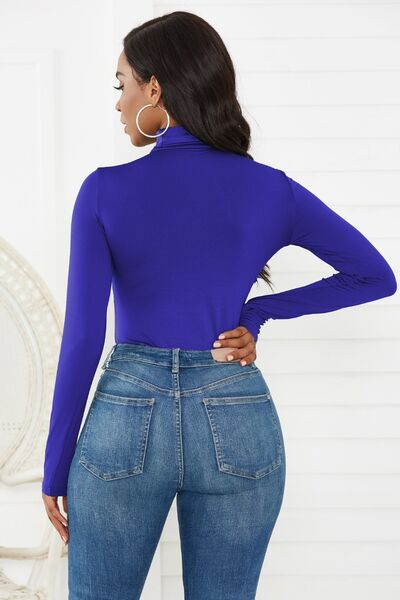 Turtleneck Long Sleeve Bodysuit - Brinxx Couture