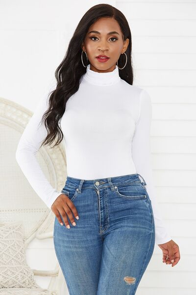 Turtleneck Long Sleeve Bodysuit - Brinxx Couture