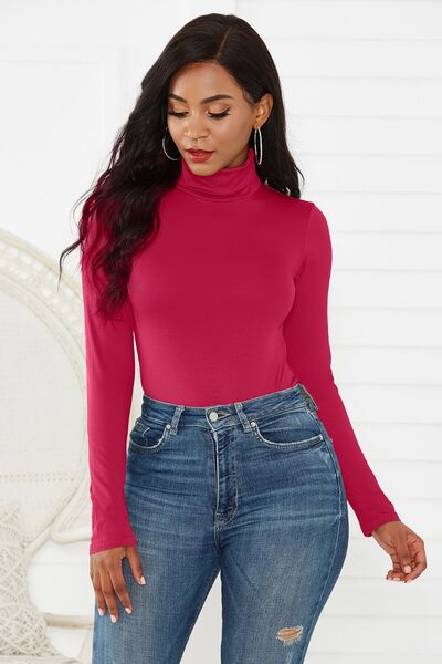 Turtleneck Long Sleeve Bodysuit - Brinxx Couture