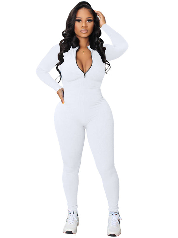 Women's Zip-up Jumpsuit - Brinxx Couture