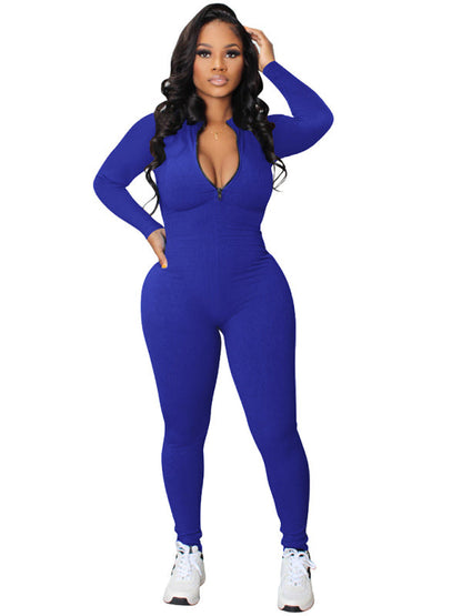 Women's Zip-up Jumpsuit - Brinxx Couture