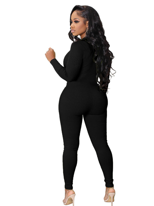 Women's Zip-up Jumpsuit - Brinxx Couture