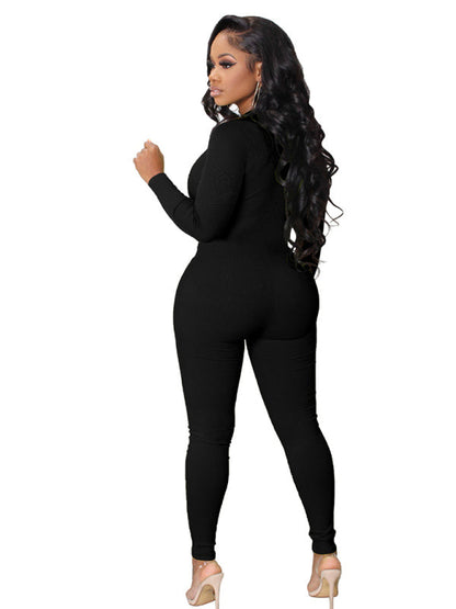 Women's Zip-up Jumpsuit - Brinxx Couture