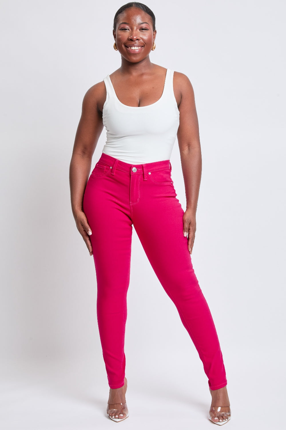 YMI Jeanswear Hyperstretch Mid-Rise Skinny Jeans - Brinxx Couture