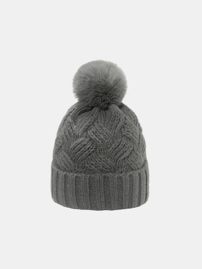 Roll Rim Cable-Knit Hat - Brinxx Couture