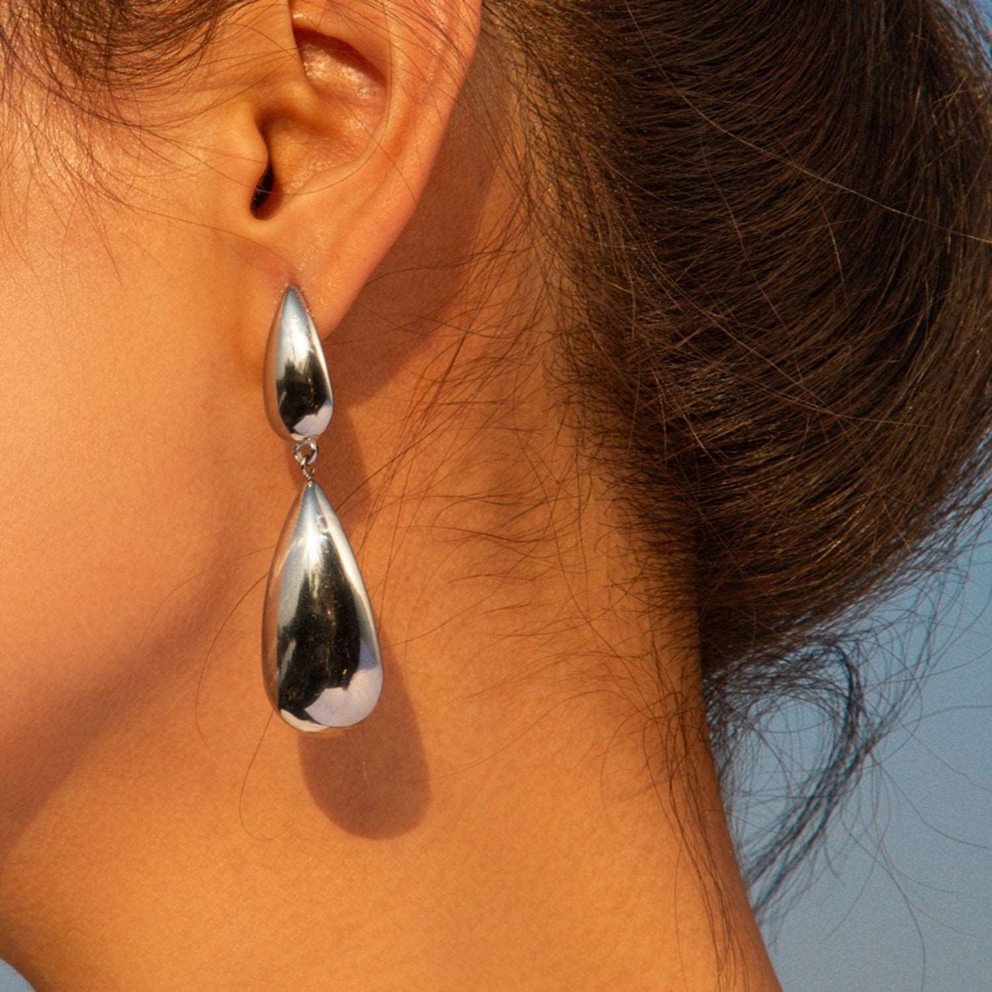 Elegant Stainless Steel Dangle Earrings - Brinxx Couture