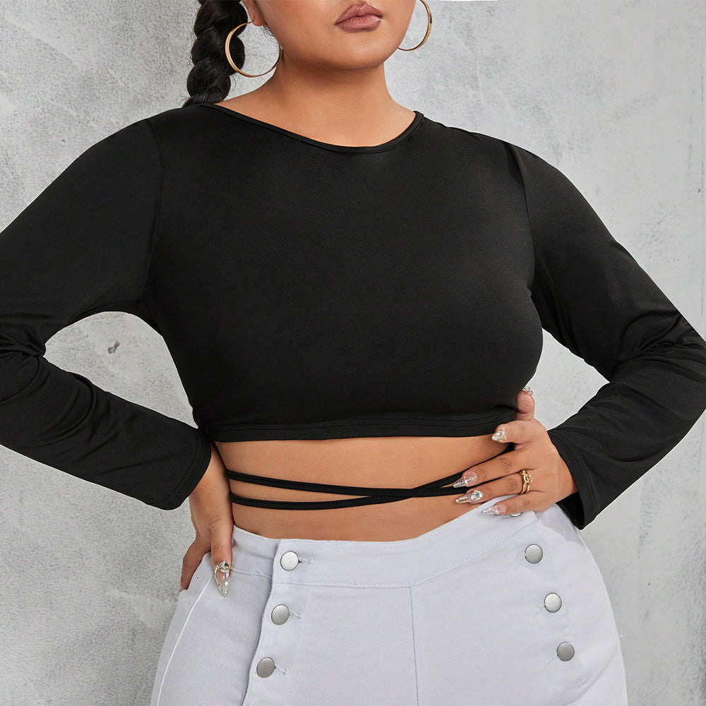 Plus Size Sexy Short Sleeved Shirt - Brinxx Couture